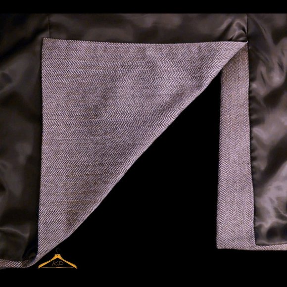 Joseph & Feiss Sport Coat - 48 Long, Gray Herringbone, NWOT - Picture 9 of 14